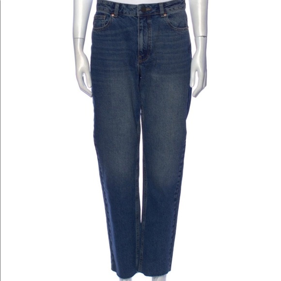 RAEY Matches Fashion High Rise Stovepipe Straight Leg 100% Cotton Jeans - Picture 1 of 12
